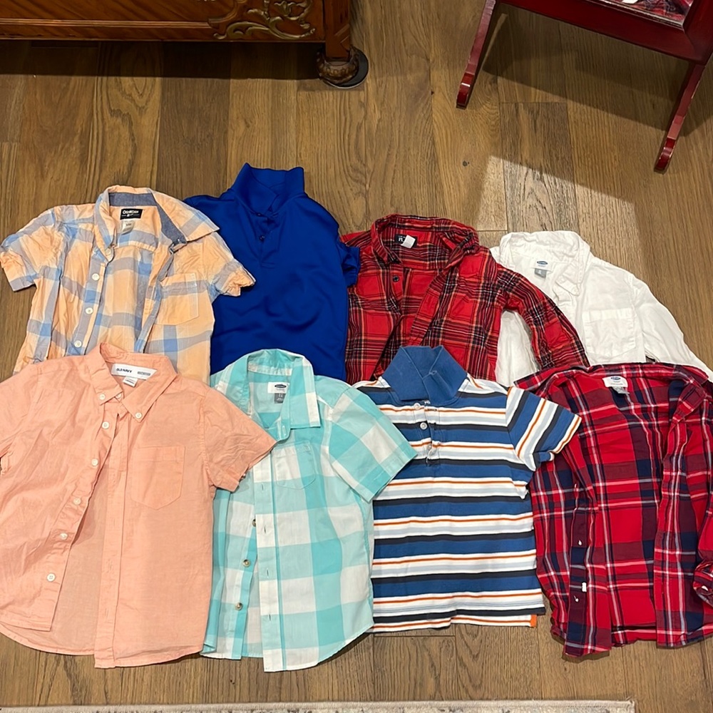 5T polo button down shirts